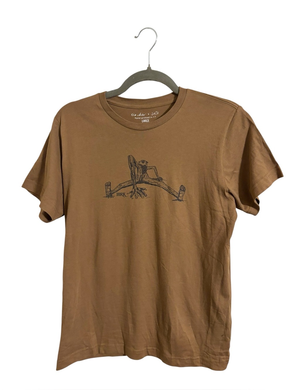 Thomas Dambo Coastal Maine Botanical Garden Brown Troll Shirt Youth Large